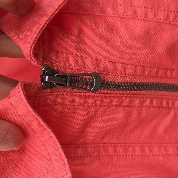 Christopher & Banks Vibrant Coral Utility Jacket. Size M. Like New! - Picture 3 of 13